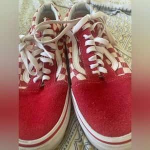 Red Checkered Vans
